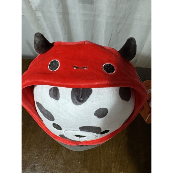 Squishmallows Hoodie Squad 8" Dustin the Dog in Devil Bat Costume Plush Doll Toy - Picture 4 of 7